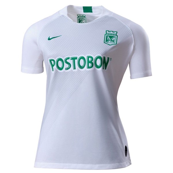 Camiseta Atlético Nacional Replica Segunda Ropa Mujer 2019/20 Blanco